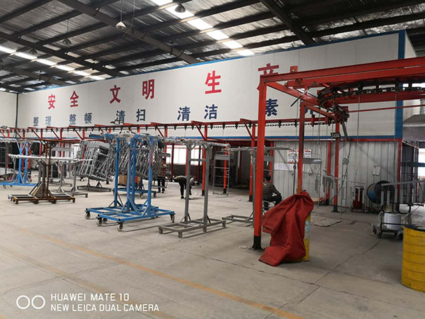 全自動(dòng)靜電噴涂流水線